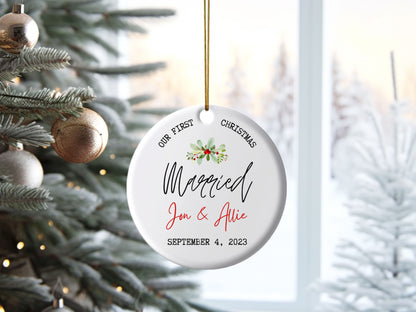 First Christmas Married Ornament