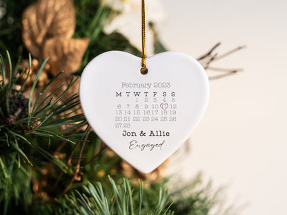 Engagement Day Keepsake Ornament