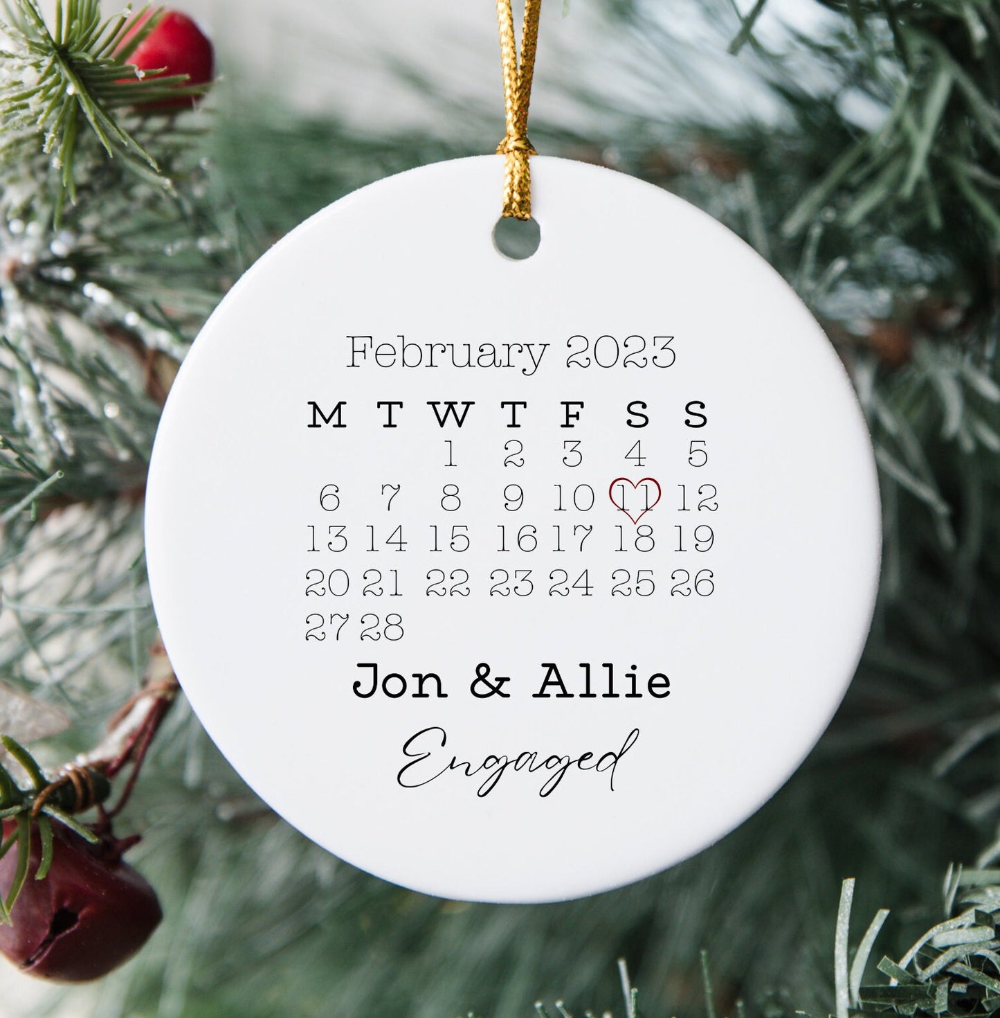 Engagement Day Keepsake Ornament