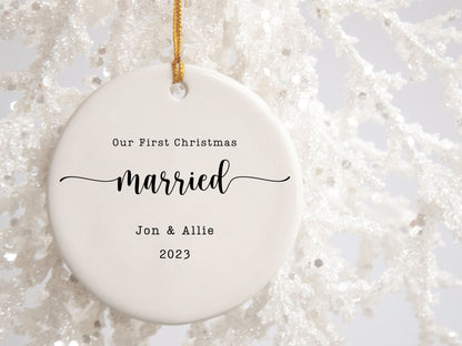 First Christmas Married Ornament