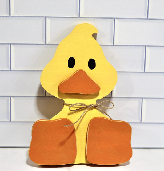 Spring Decor Shelf Sitter Duck Decor Rustic Spring Decor Easter Decor Easter Shelf Sitter Wooden Easter Decor Spring Farmhouse Decor Rustic