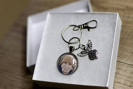 Memorial Keychain Sympathy Gift Memorial Gift Custom Photo Memorial Remembrance Gift Personalized Memorial Gift Loss of Loved One Memory