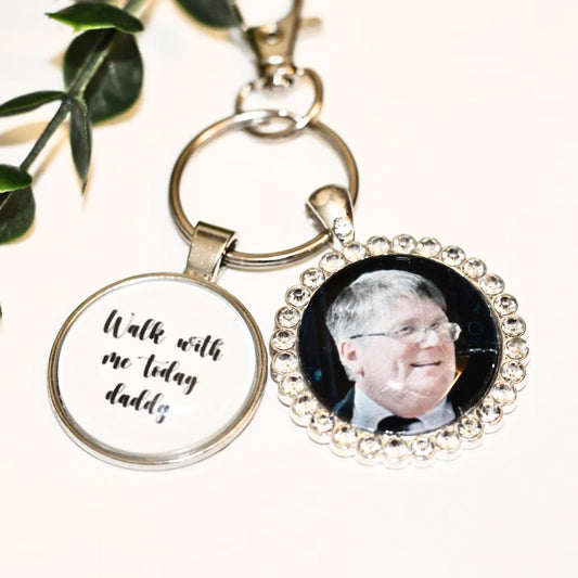 Custom Memorial Bouquet Charm for Dad