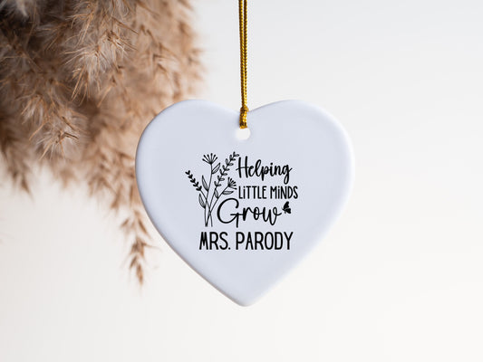 Teacher Appreciation Gift Personalized Gift for Teacher Ornament Teacher Appreciation Week Gift for Favorite Teacher End of Year Gift Custom