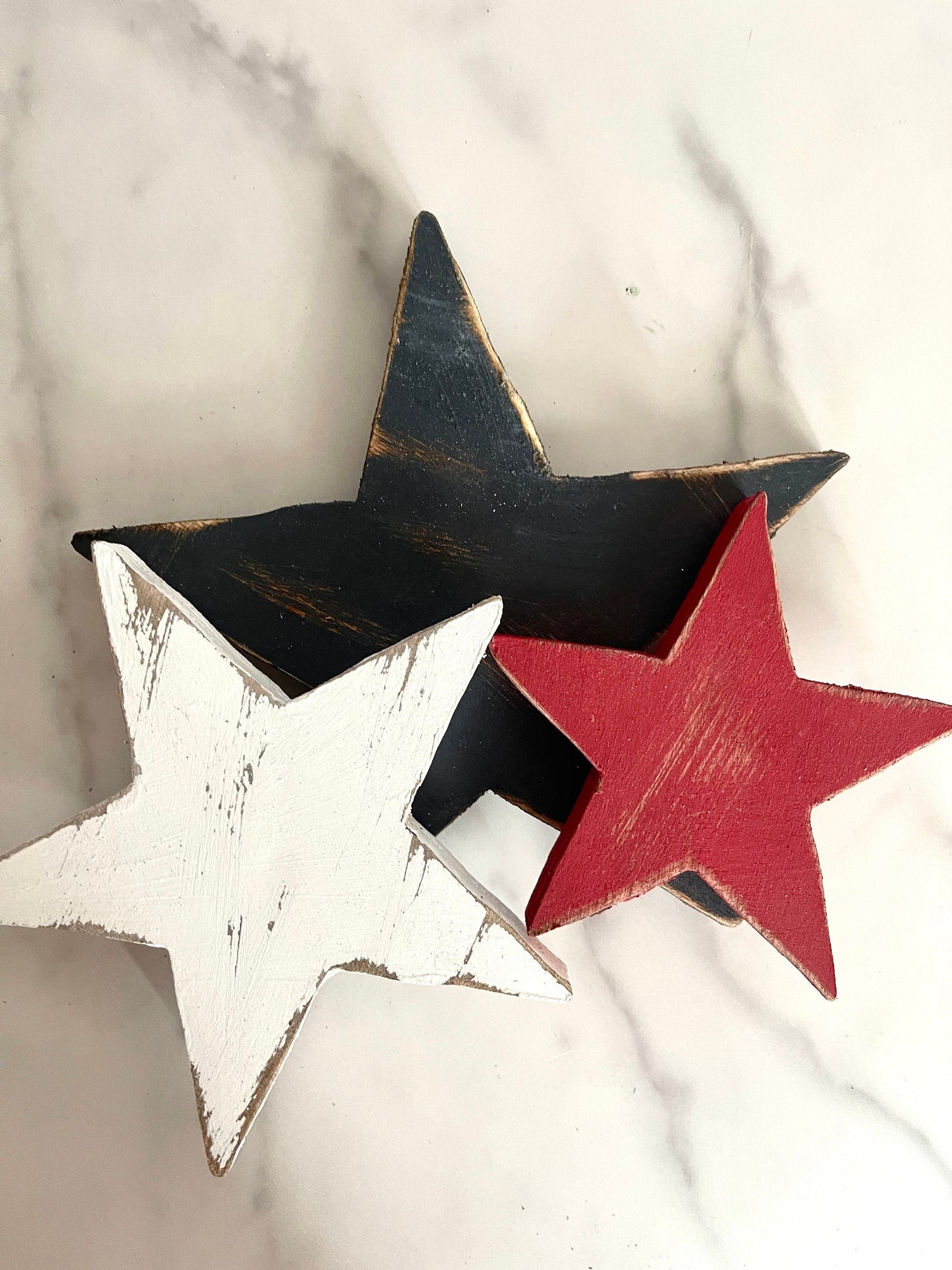 Red White and Blue Stars Patriotic Stars Rustic Stars Patriotic Decor 4th of July 4th Decor Memorial Day Decor Patriotic Tray Farmhouse Star