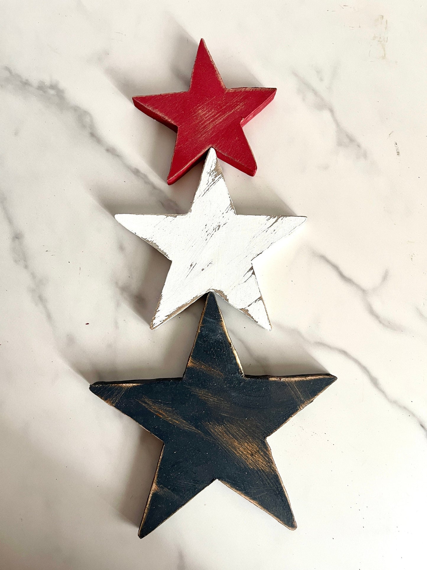 Red White and Blue Stars Patriotic Stars Rustic Stars Patriotic Decor 4th of July 4th Decor Memorial Day Decor Patriotic Tray Farmhouse Star